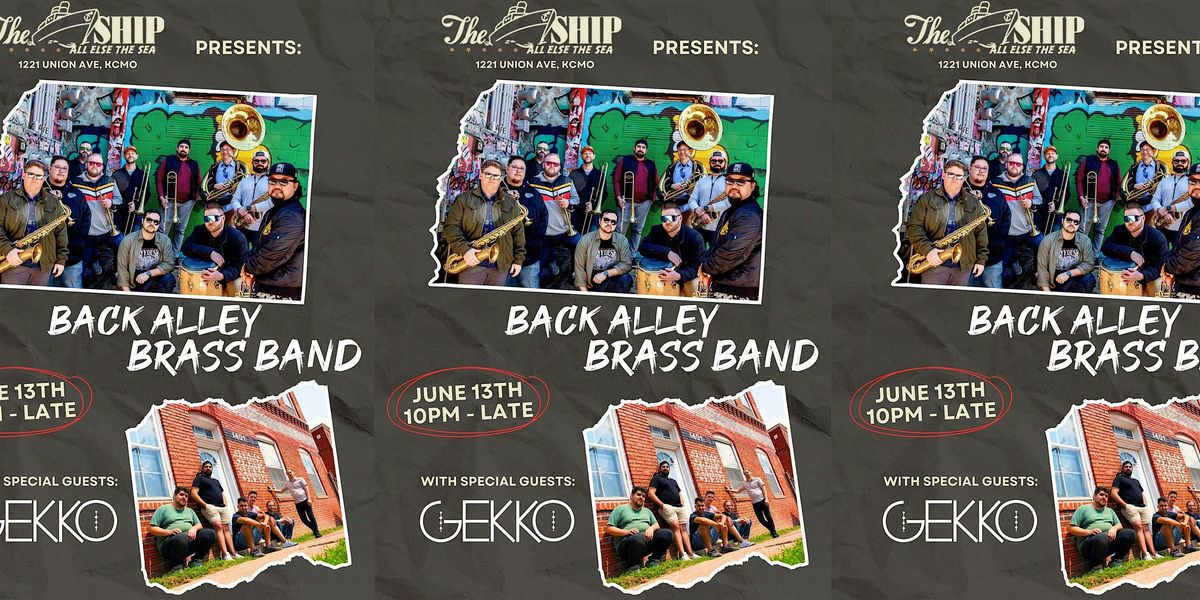 Back Alley Brass Band with Gekko!, 13 June | Event in Kansas City | AllEvents