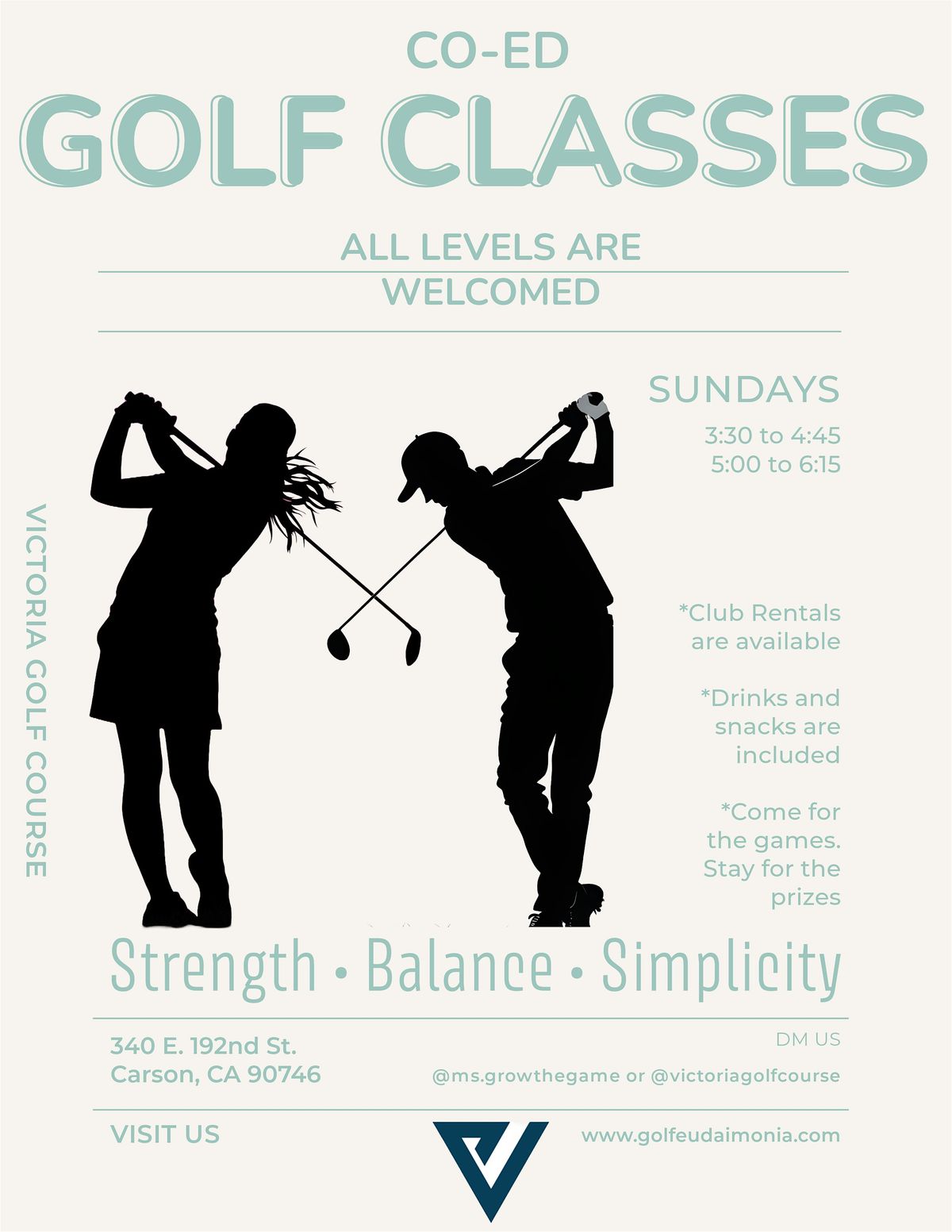 Sunday Beginner Golf Class Series, 1 June | Event in Carson | AllEvents
