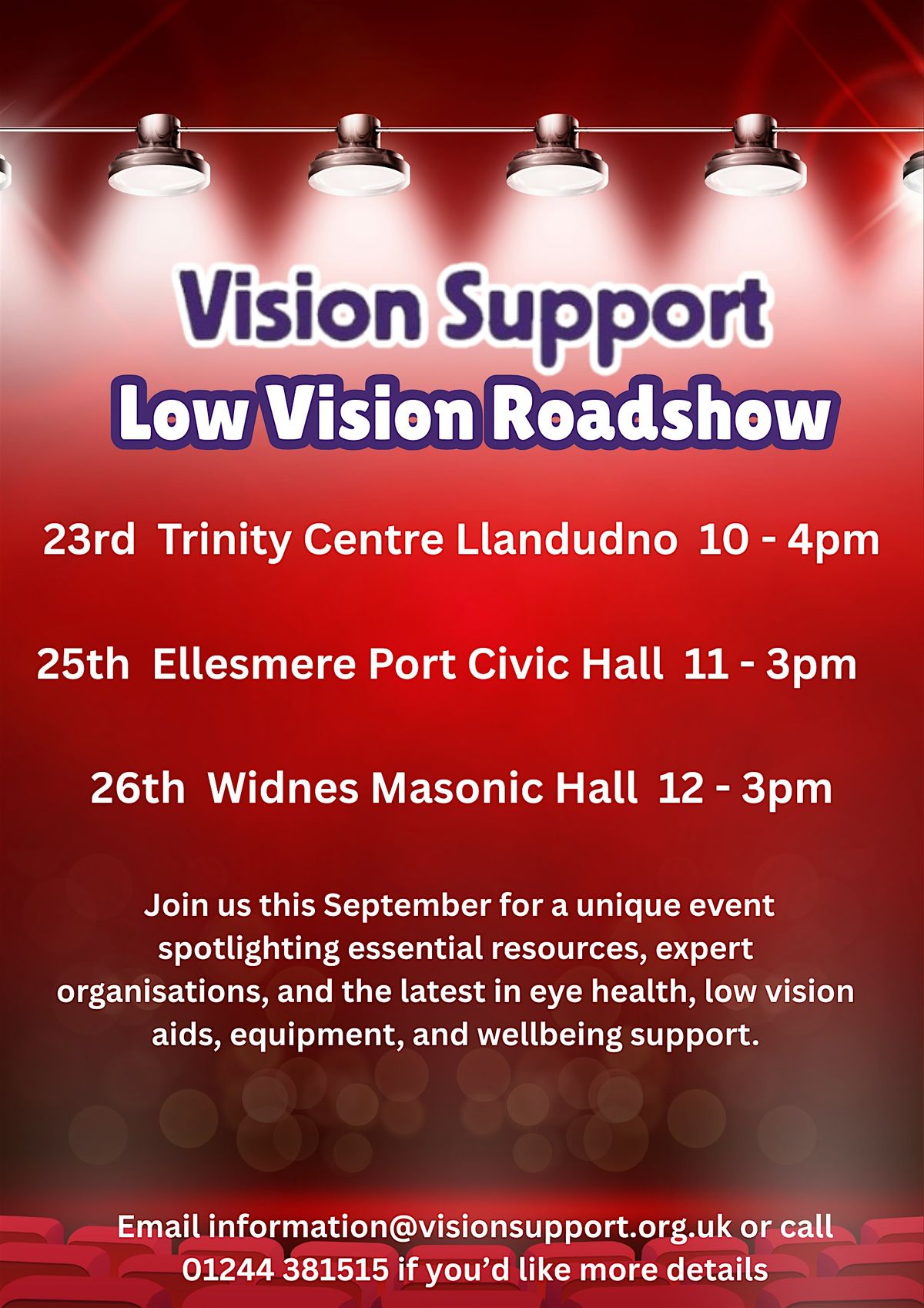 Vision Support Low Vision Roadshow - Widnes, 26 September | Event in Widnes | AllEvents