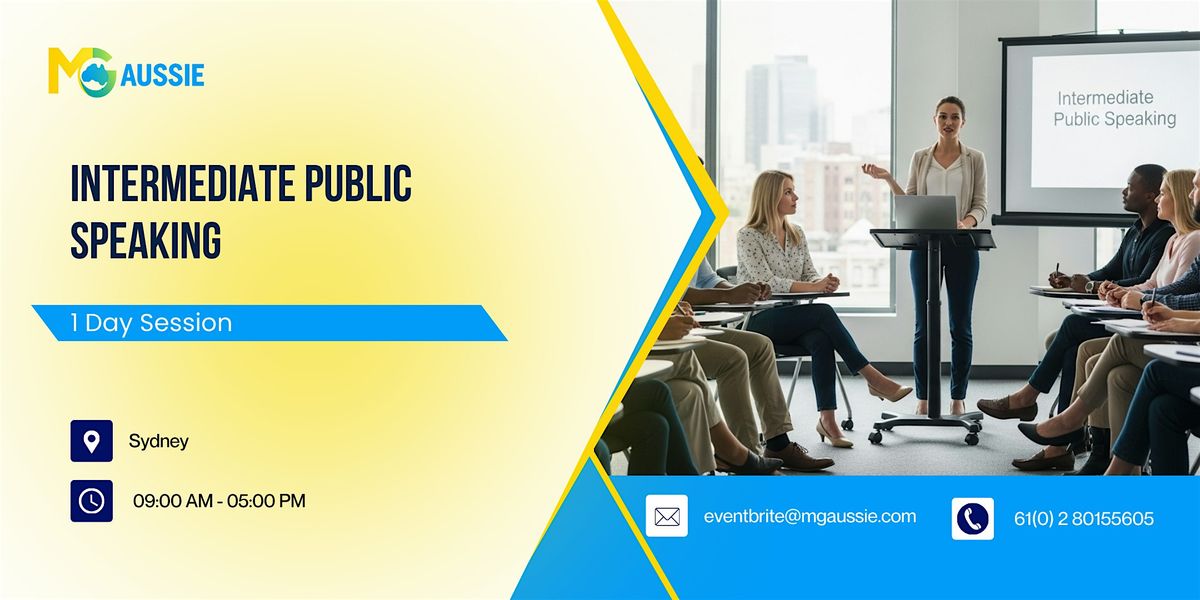 Intermediate Public Speaking: 1 Day Session in Sydney | Event in Sydney | AllEvents