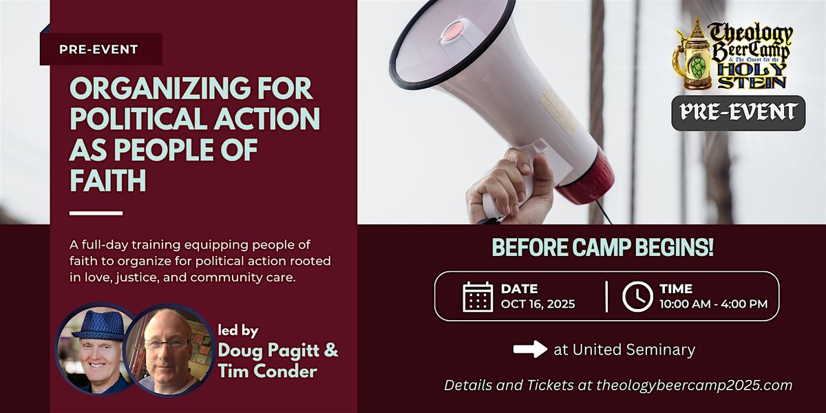 TBC Pre-Event: Organizing for Political Action as People of Faith, 16 October | Event in Saint Paul | AllEvents