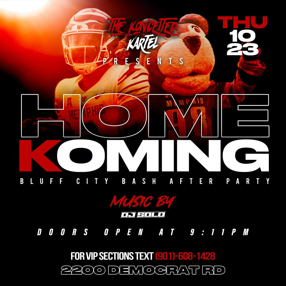 THE KONCEITED KARTEL PRESENTS HOMEKOMING: BLUFF CITY BASH AFTER PARTY, 23 October | Event in Memphis | AllEvents
