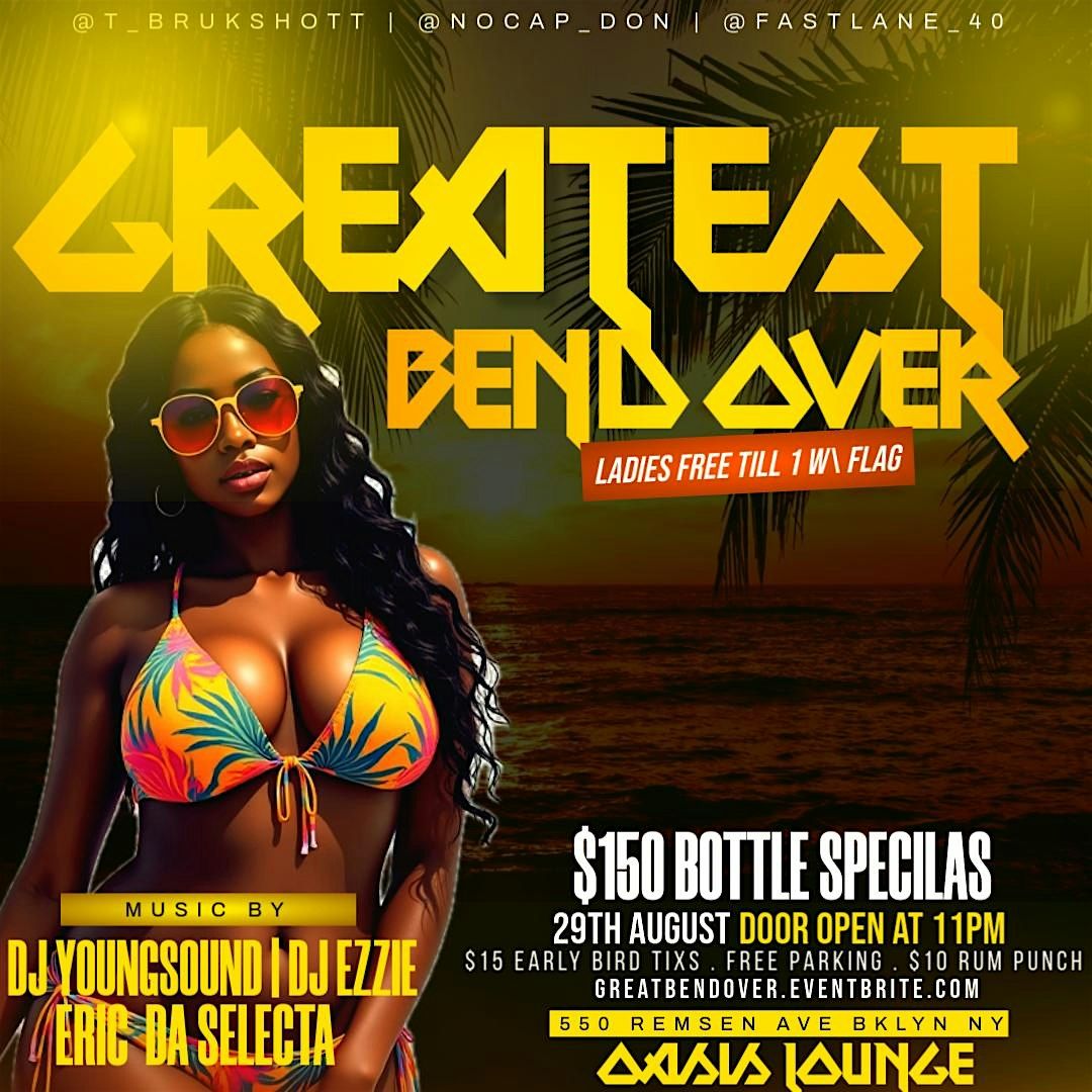 GREATEST BEND OVER, 29 August | Event in Brooklyn | AllEvents