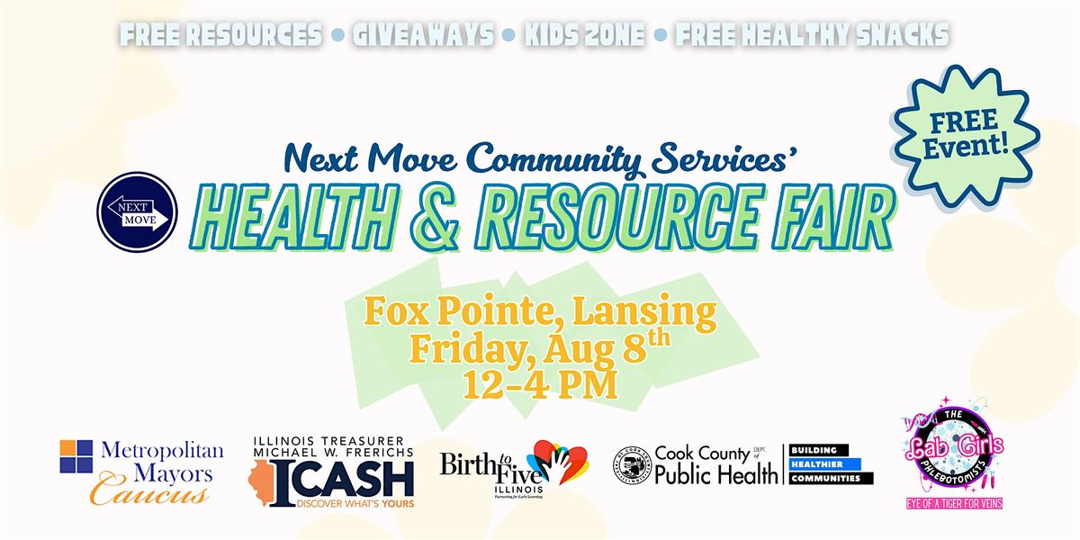 Next Move's Health & Resource Fair, 8 August | Event in Lansing | AllEvents