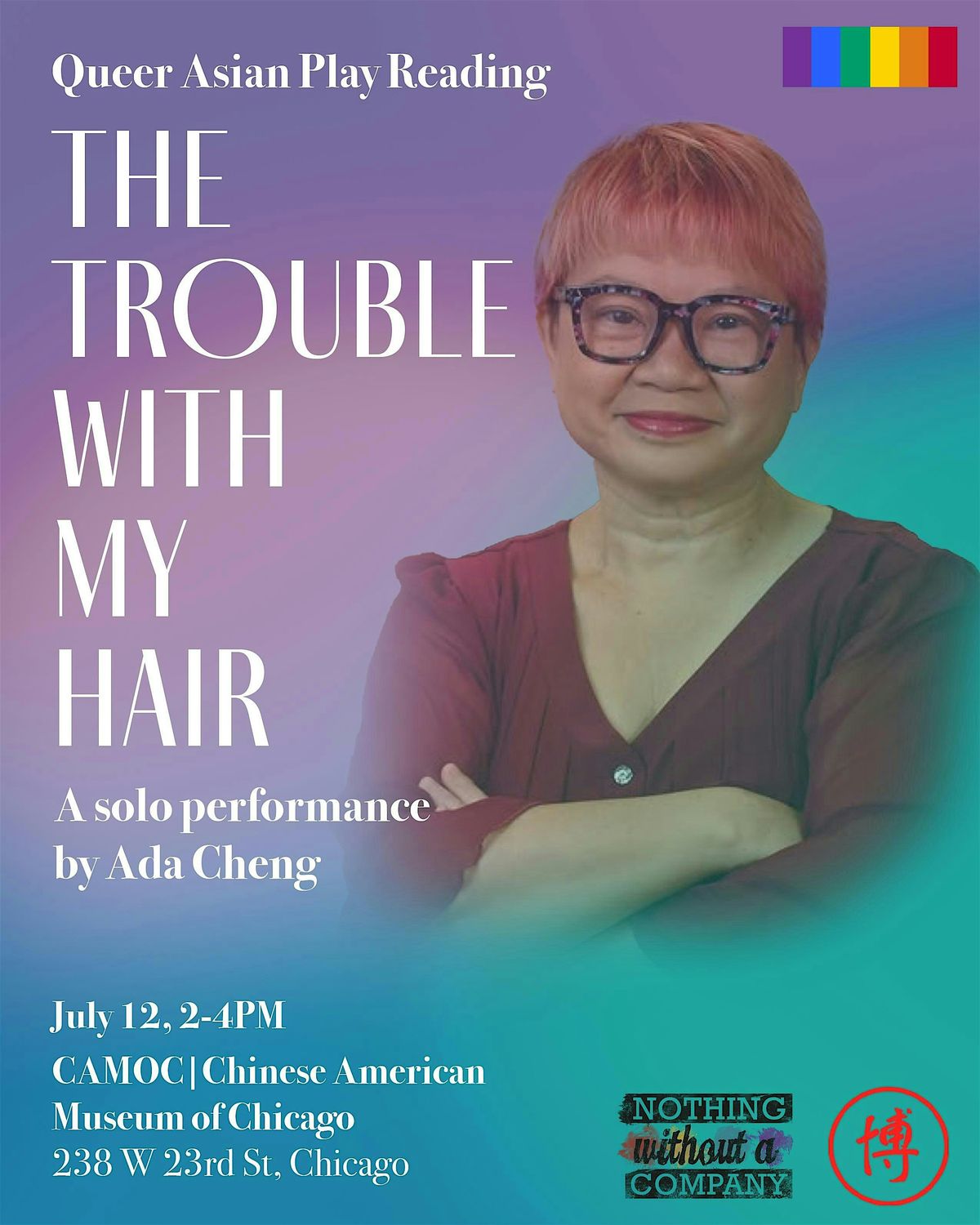 The Trouble with My Hair: A solo performance by Ada Cheng, 12 July | Event in Chicago | AllEvents