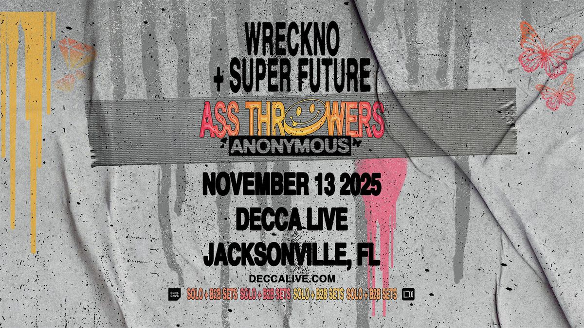 Wreckno X Super Future at DECCA LIVE | Thurs 11.13.25, 13 November | Event in Jacksonville | AllEvents