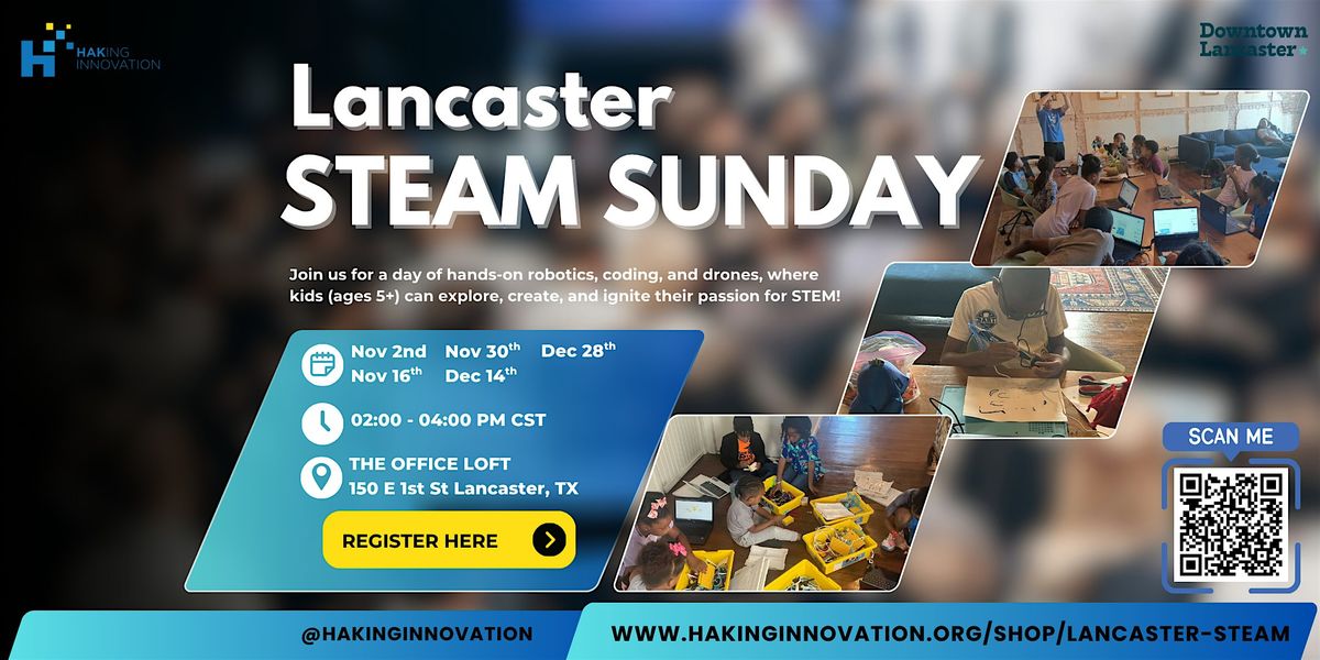 Lancaster STEAM Sunday: Robotics, Coding & More for Kids (12/28), 28 December | Event in Lancaster | AllEvents