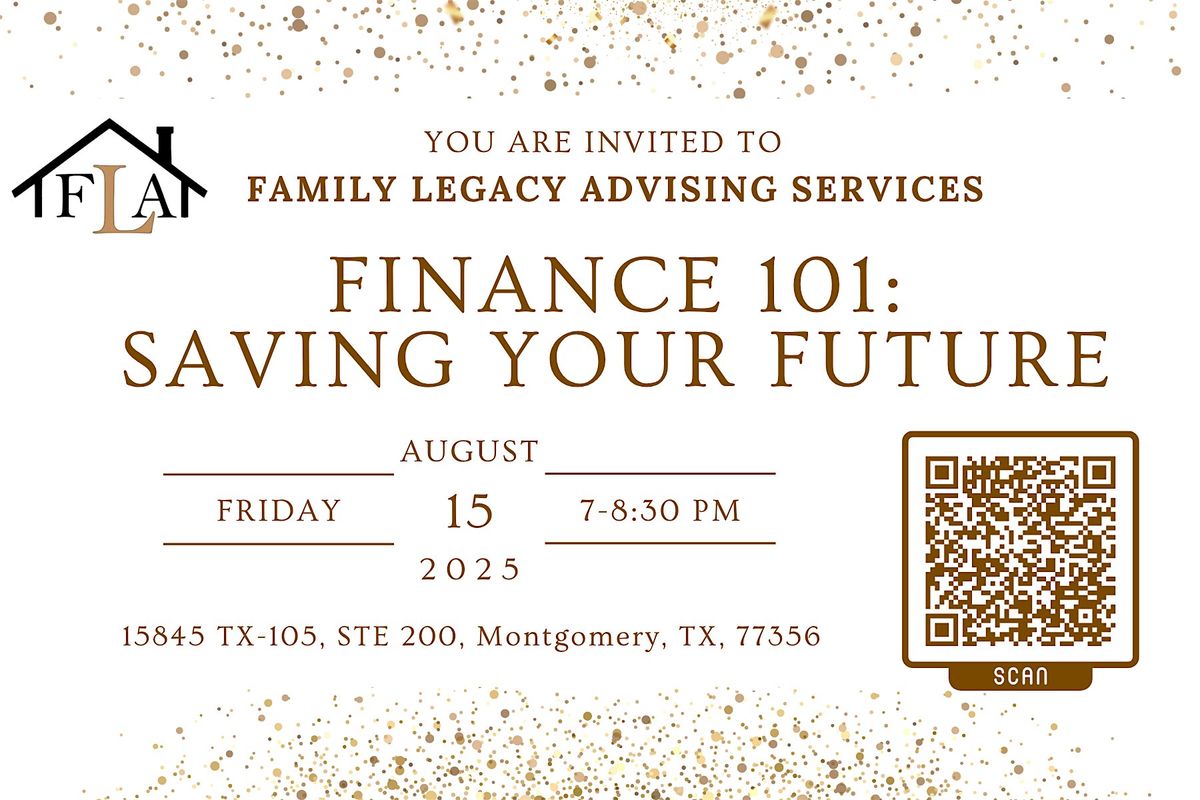 Finance 101: Saving Your Future, 15 August | Event in Montgomery | AllEvents