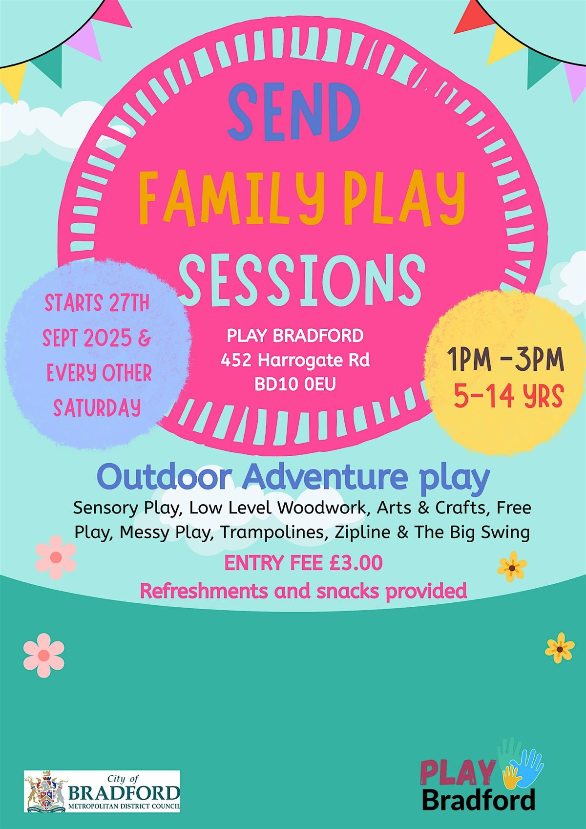 SEND Family Play Sessions, 27 September | Event in Bradford | AllEvents