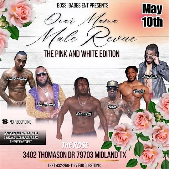 Dear Mama Male Revue, 10 May | Event in Midland | AllEvents