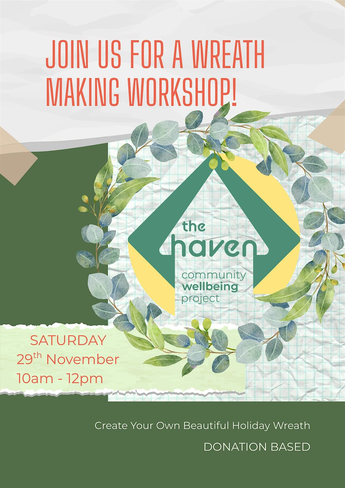 Haven Wreath Making Workshop, 29 November | Event in Buildings | AllEvents