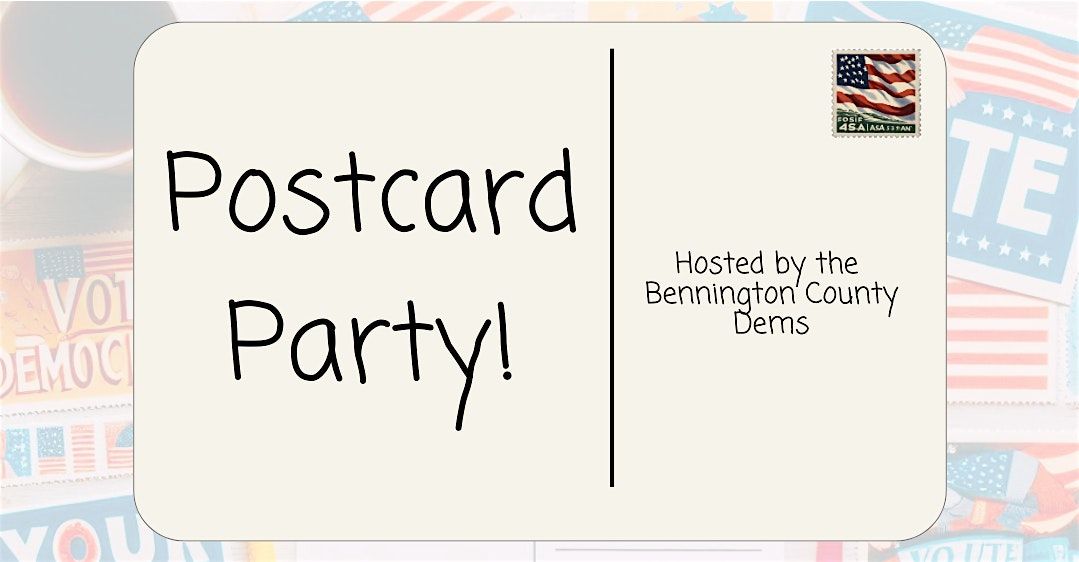 Postcard Party!, 8 August | Event in Bennington | AllEvents