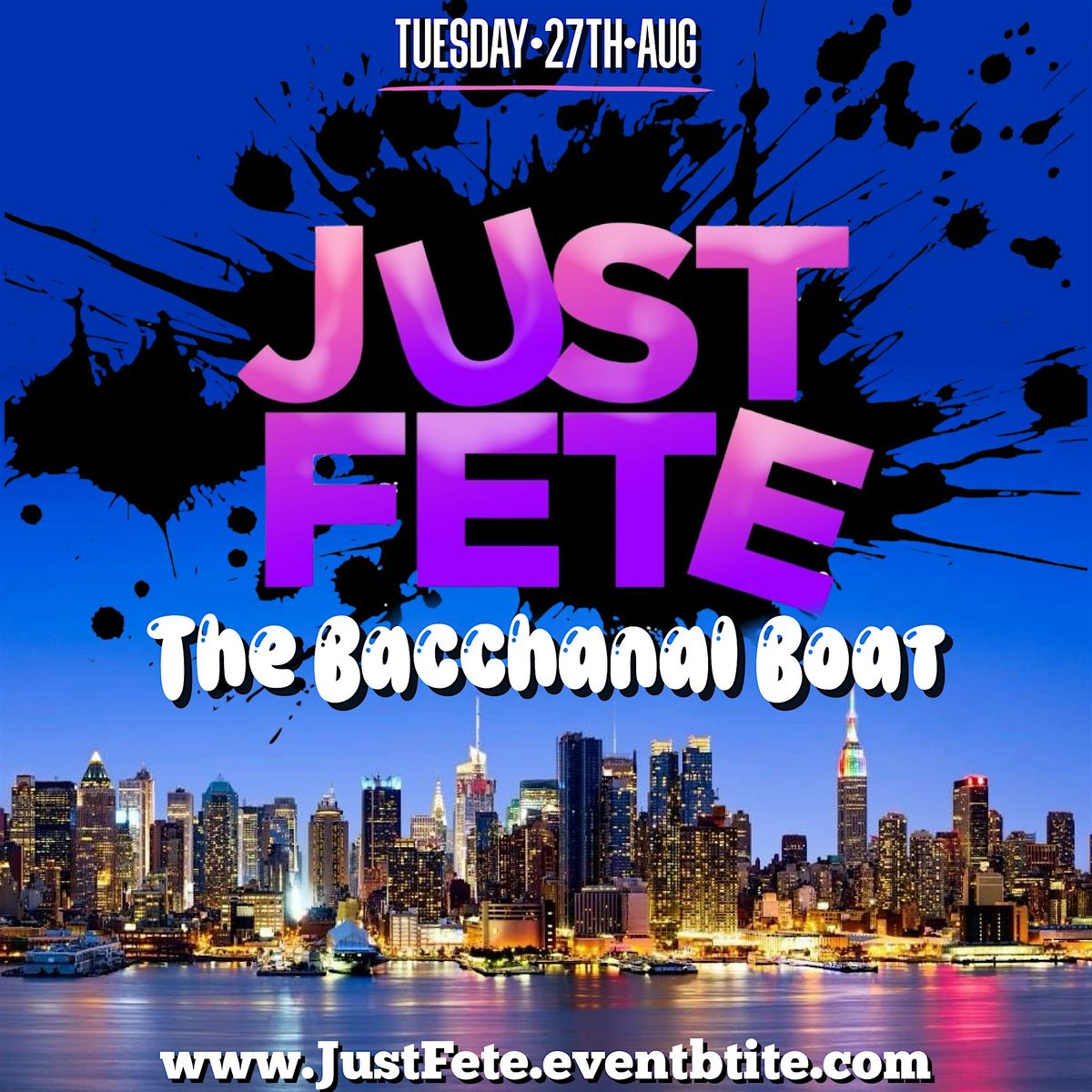 JUST FETE "The Bacchanal Boat", 26 August | Event in New York | AllEvents