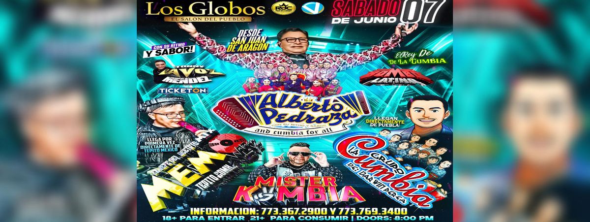 ALBERTO PEDRAZA AND CUMBIA FOR ALL & MAS , 7 June | Event in Chicago | AllEvents