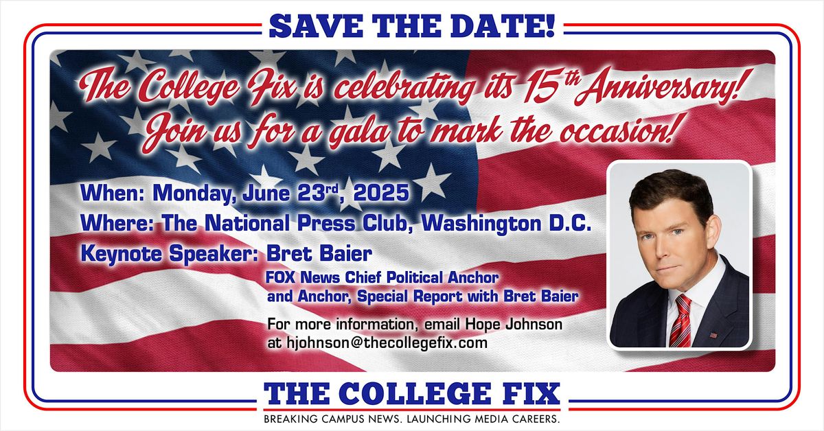 The College Fix 15 Year Anniversary Gala, 23 June | Event in Washington | AllEvents