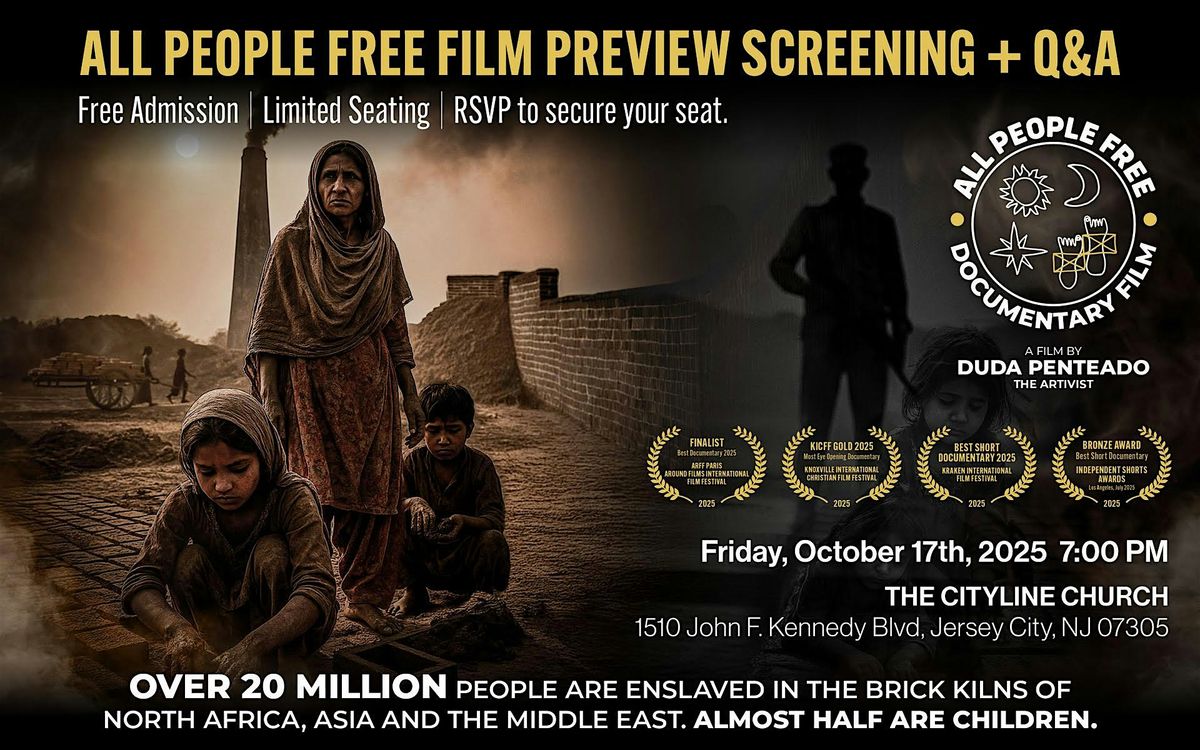 Preview Screening: All People Free Documentary Film with Q&A, 17 October | Event in Jersey City | AllEvents