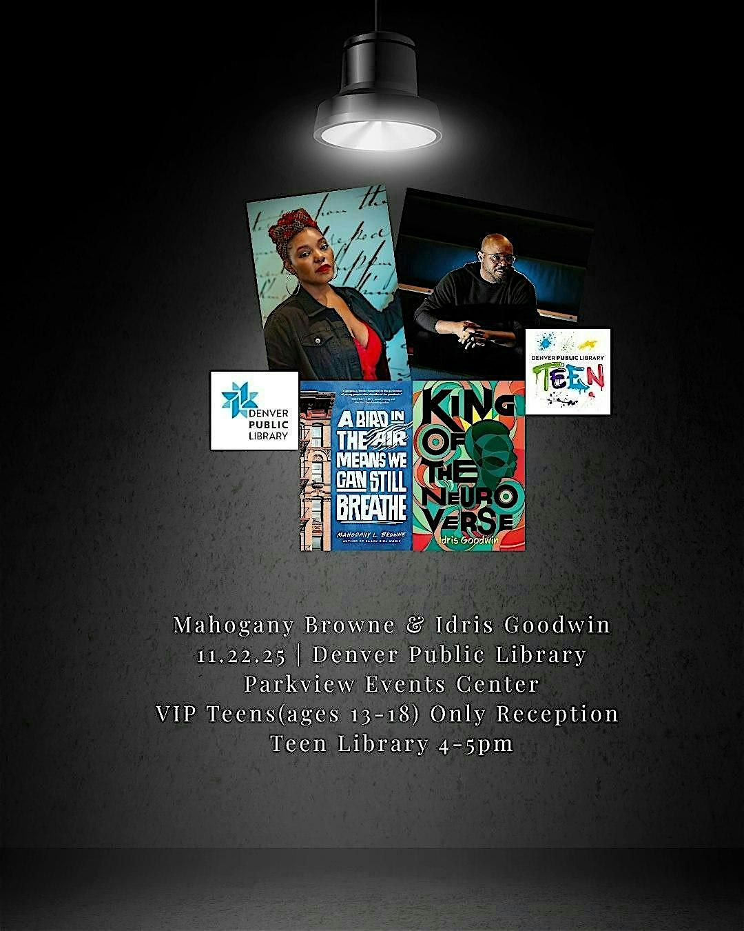 Mahogany Browne and Idris Goodwin at the Denver Public Library | Event in Denver | AllEvents