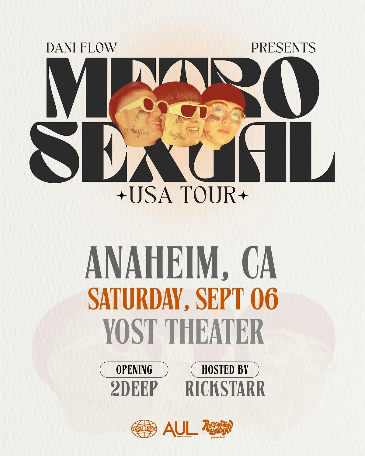 Dani Flow @ The Yost Theater with Reggaetonlandia (21+), 6 September | Event in Santa Ana | AllEvents