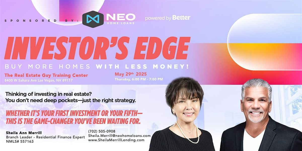 Investor's Edge: Buy More Homes with Less Money!, 29 May | Event in Las Vegas | AllEvents