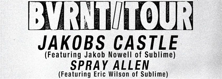 JAKOBS CASTLE // SPRAY ALLEN // Surfside Burger Bar, 8 June | Event in Meredith | AllEvents