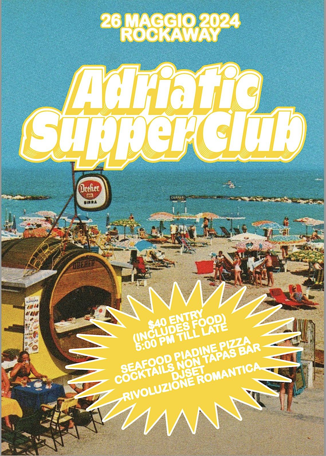 Copy of ADRIATIC SUPPER CLUB, 25 May | Event in Queens | AllEvents