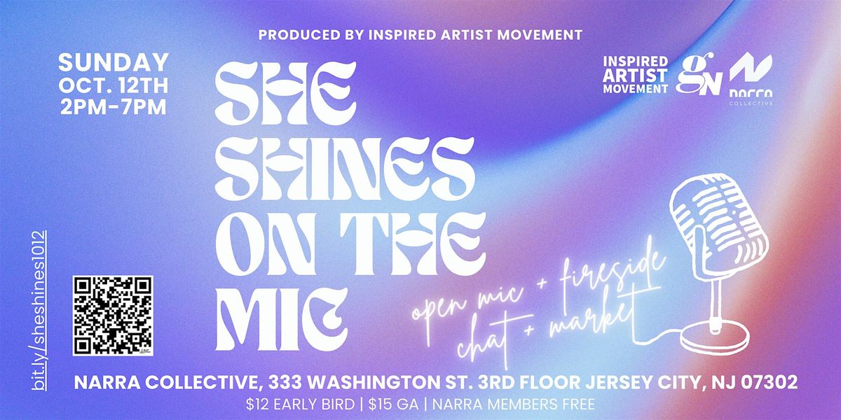 She Shines On the Mic, 12 October | Event in Jersey City | AllEvents