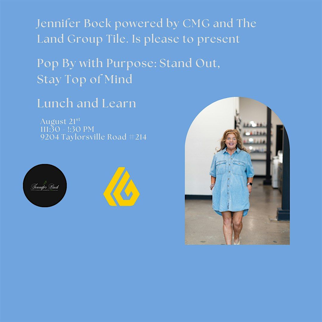 Lunch and Learn Jennifer Bock powered by CMG and The Land Group Title., 21 August | Event in Louisville | AllEvents