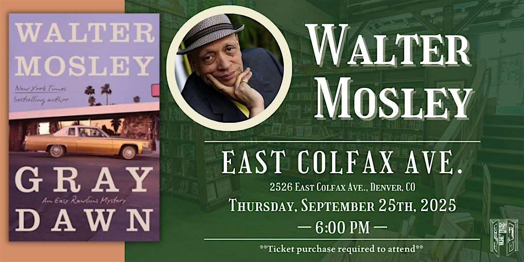 Walter Mosley Live at Tattered Cover Colfax, 25 September | Event in Denver | AllEvents