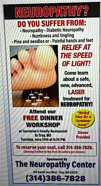 FREE - Neuropathy Dinner Workshop, 24 June | Event in Troy | AllEvents