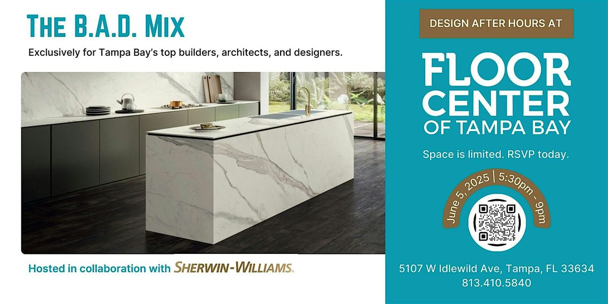 Design After Hours: The B.A.D. Mix at Floor Center” summer edition, 5 July | Event in Tampa | AllEvents