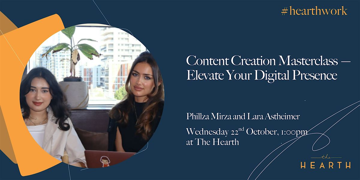 Lunch & Learn: Content Creation Masterclass — Elevate Your Digital Presence, 22 October | Event in London