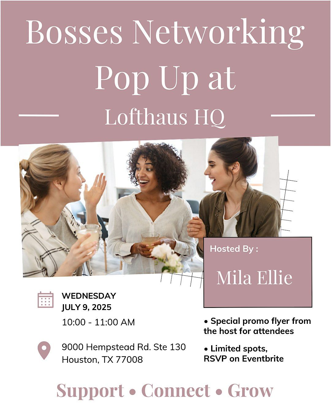 Bosses Networking Pop Up at Lofthaus HQ, 9 July | Event in Houston | AllEvents