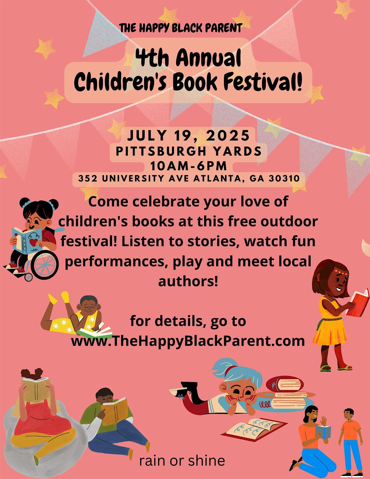 The Happy Black Parent 4th Annual Children's Book Festival, 19 July | Event in Atlanta | AllEvents