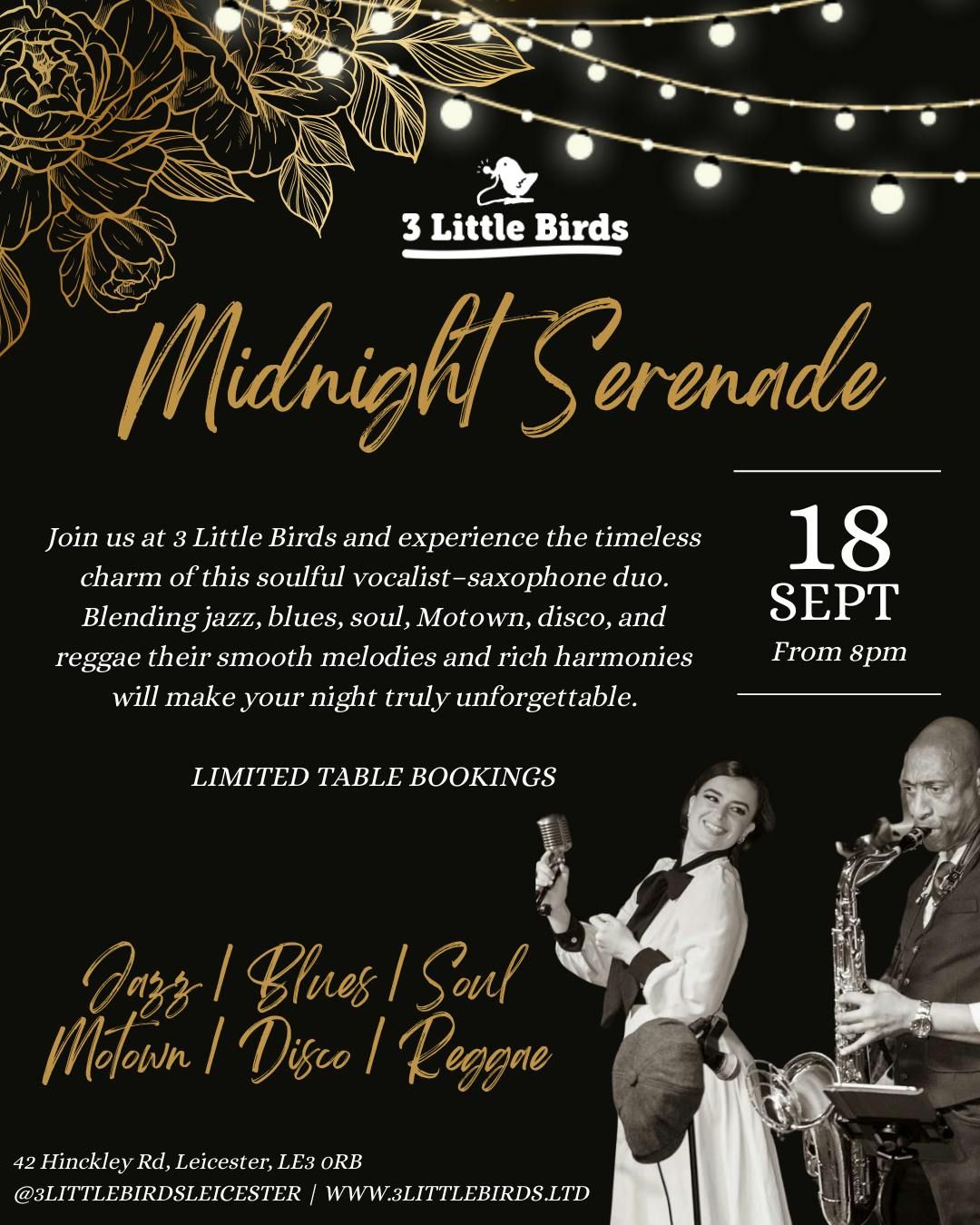 Midnight Serenade, 18 September | Event in Leicester | AllEvents