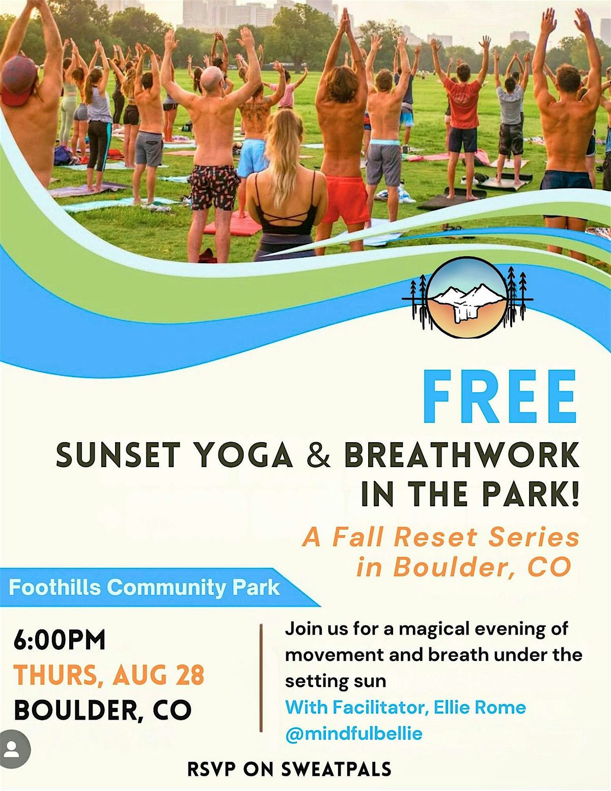 FREE Sunset Yoga & Breathwork At The Foothills!, 28 August | Event in Boulder | AllEvents