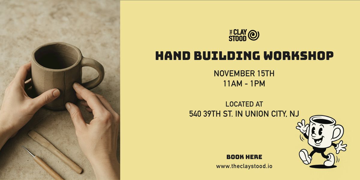 Make A Mug - Hand Building Workshop, 15 November | Event in Union City | AllEvents