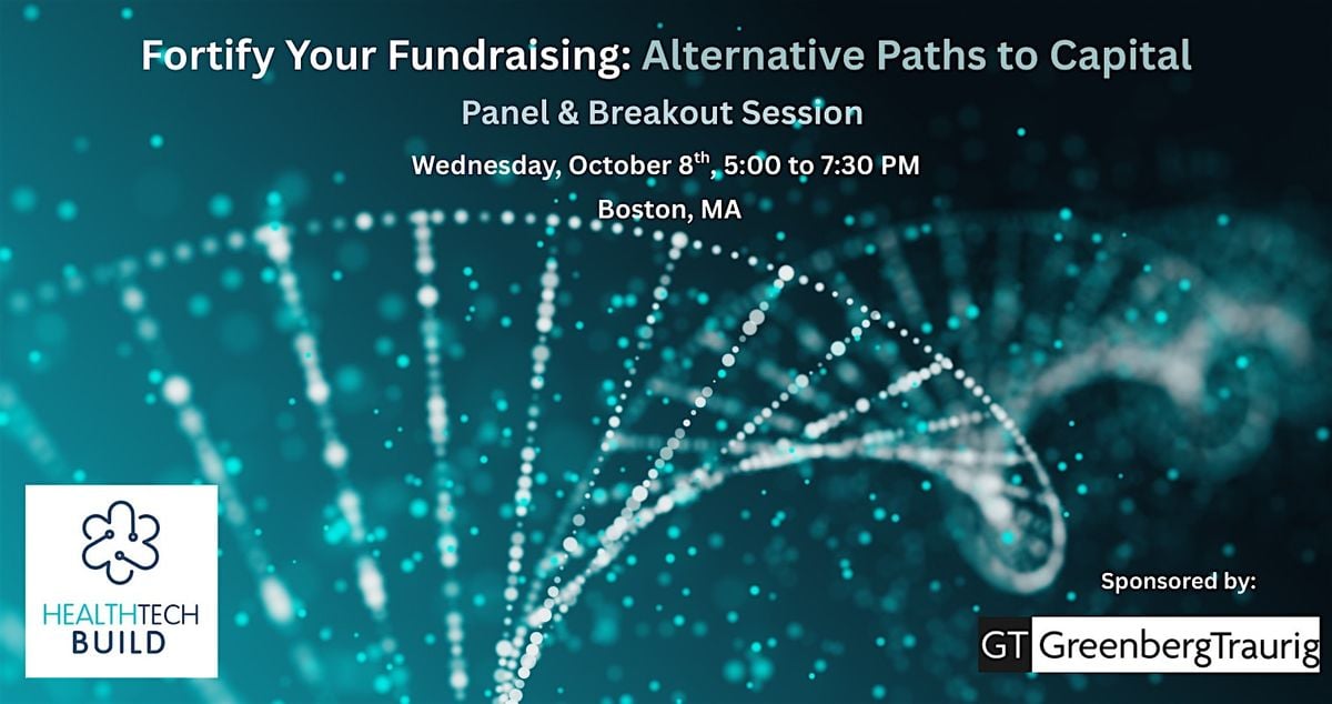 Fortify Your Fundraising: Alternative Paths to Capital, 8 October | Event in Boston | AllEvents