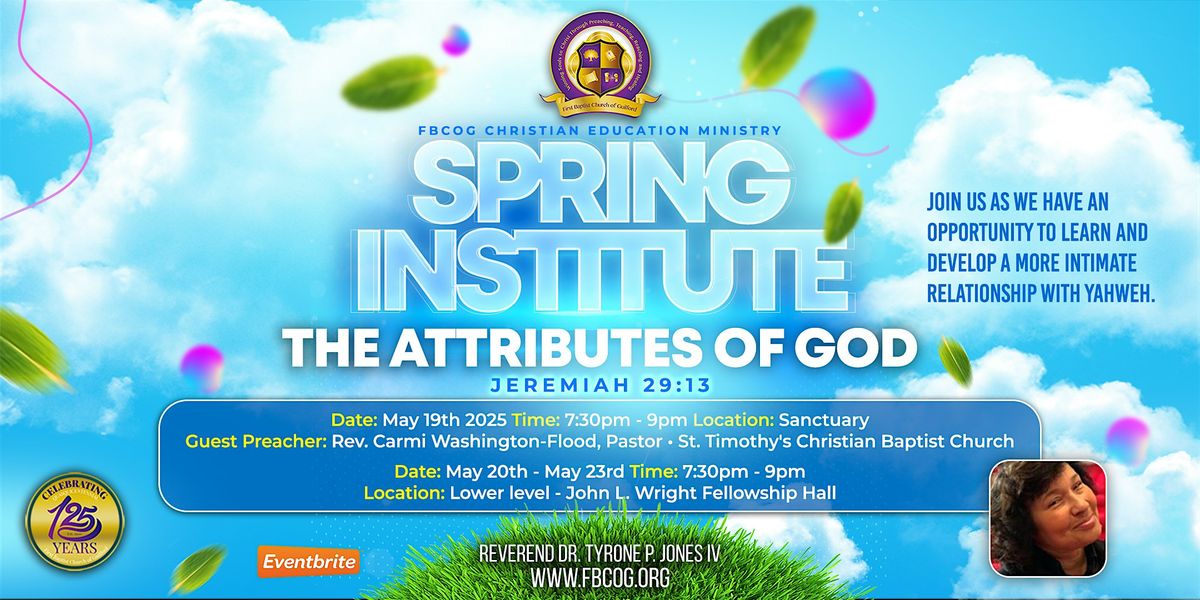 FBCoG Spring Institute 2025, 19 May | Event in Columbia | AllEvents