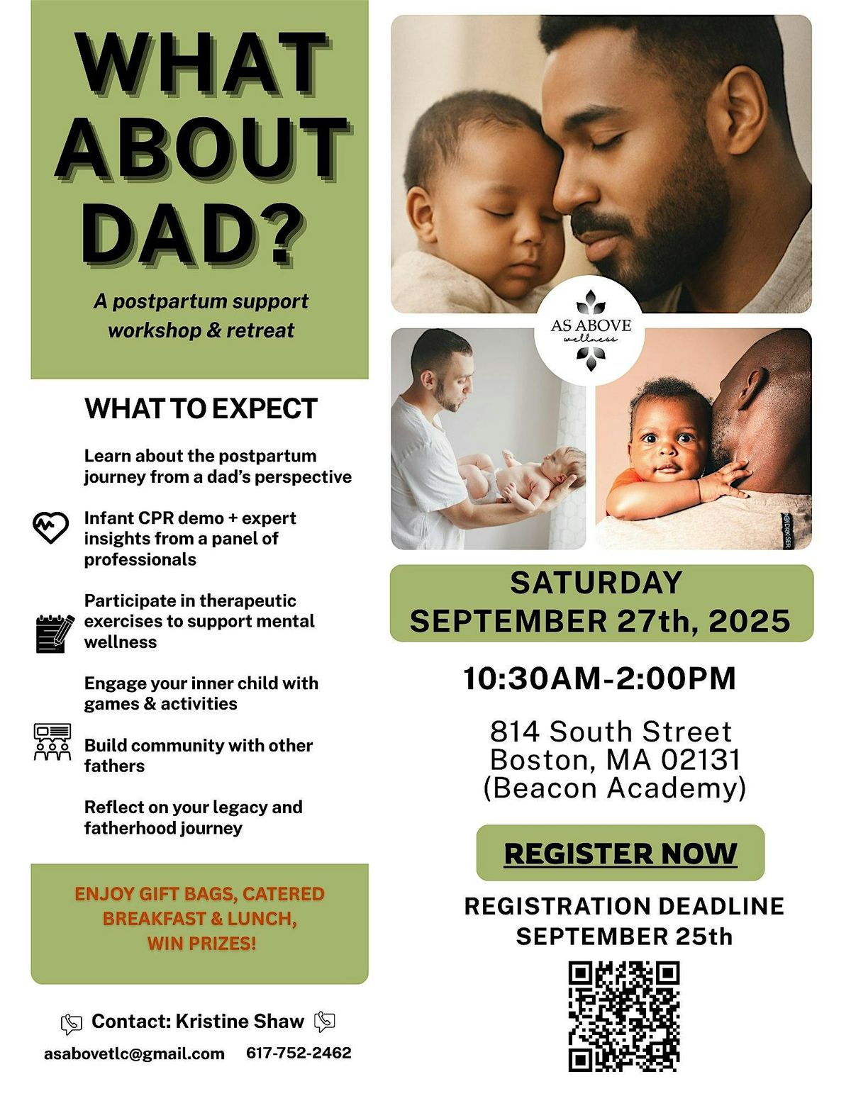 What About Dad? Postpartum Workshop & Retreat, 27 September | Event in Boston | AllEvents