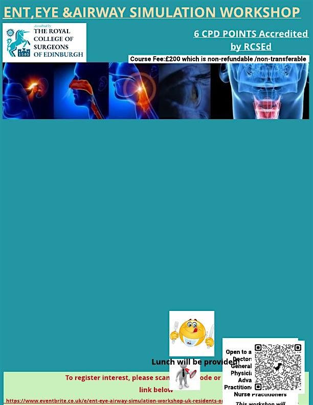 ENT, EYE & AIRWAY SIMULATION WORKSHOP- UK RESIDENTS ONLY | Event in Kettering | AllEvents