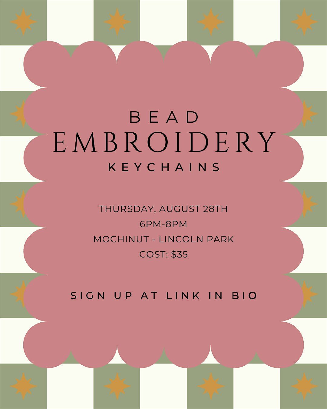 Bead Embroidery Keychains, 28 August | Event in Chicago | AllEvents