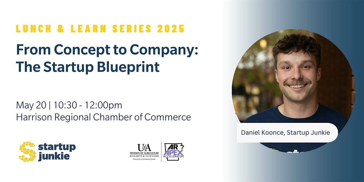 From Concept to Company: The Startup Blueprint, 20 May | Event in Harrison | AllEvents