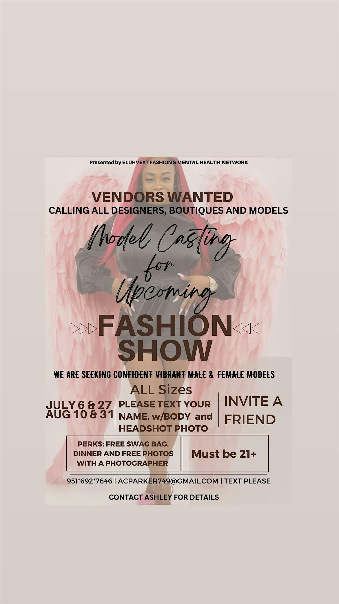 San Bernardino | FASHION DESIGNERS & VENDORS & MODELS, 1 January | Event in San Bernardino | AllEvents