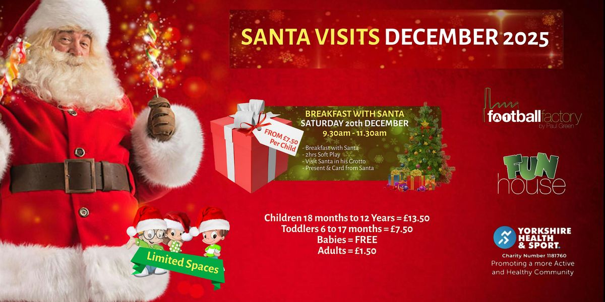 Breakfast with Santa - Sat 20th Dec 2025, 20 December | Event in Pontefract | AllEvents