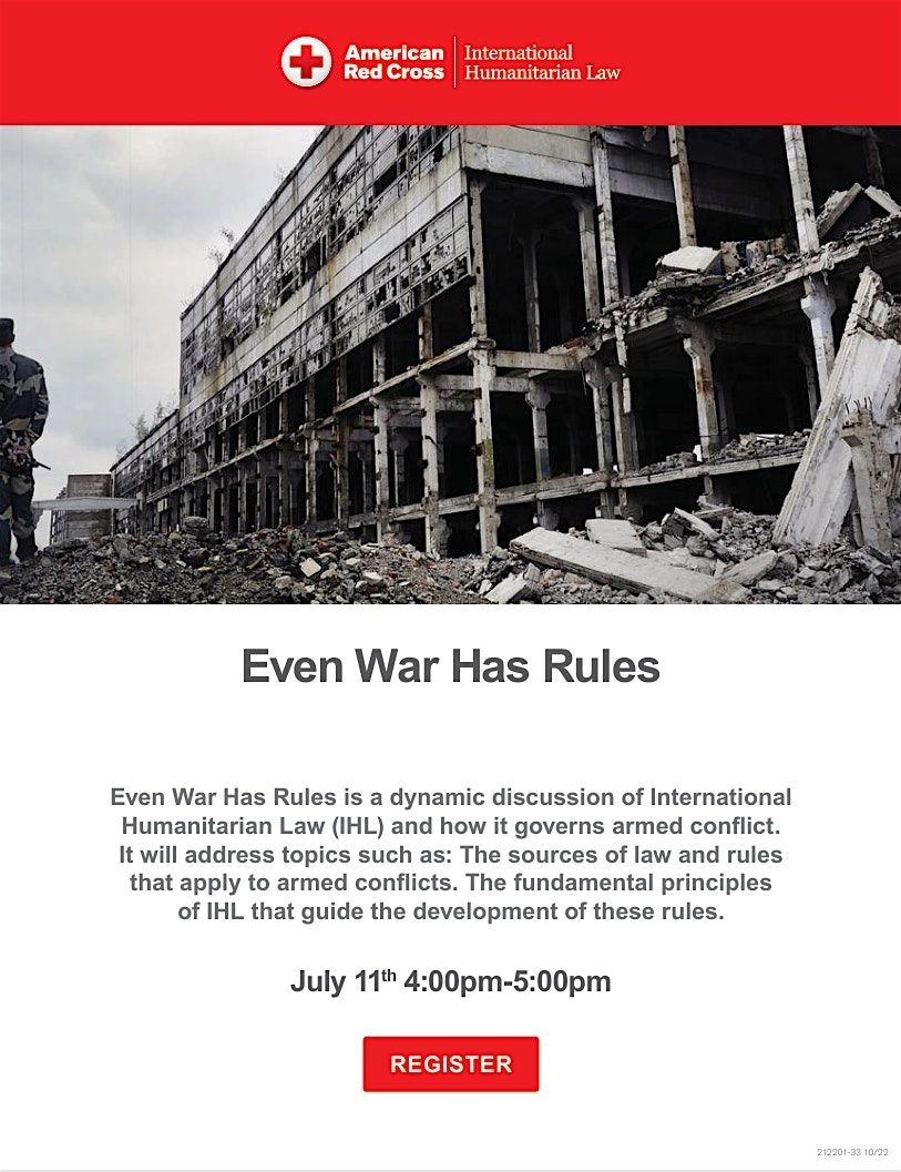 Even Wars Have Rules, 11 July | Event in Spokane | AllEvents