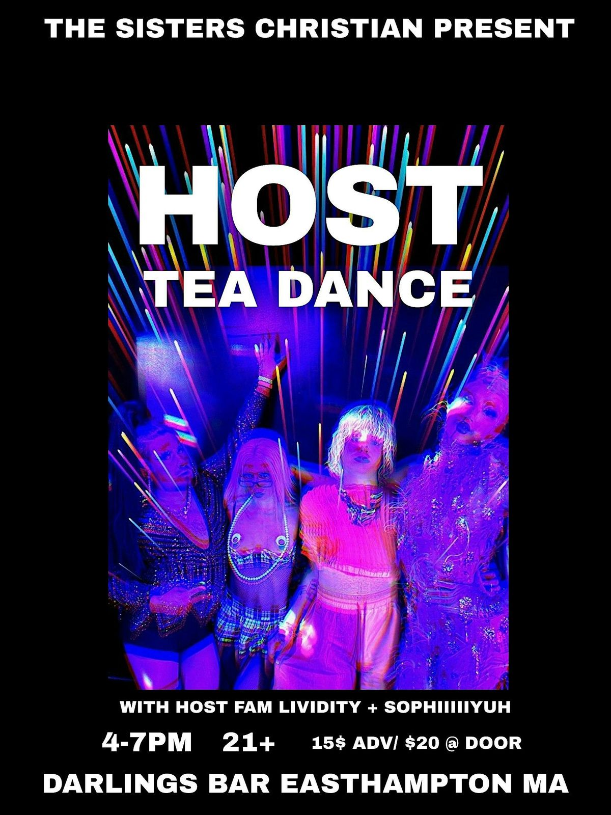 HOST: Tea Dance @ Darlings, 7 December | Event in Easthampton | AllEvents