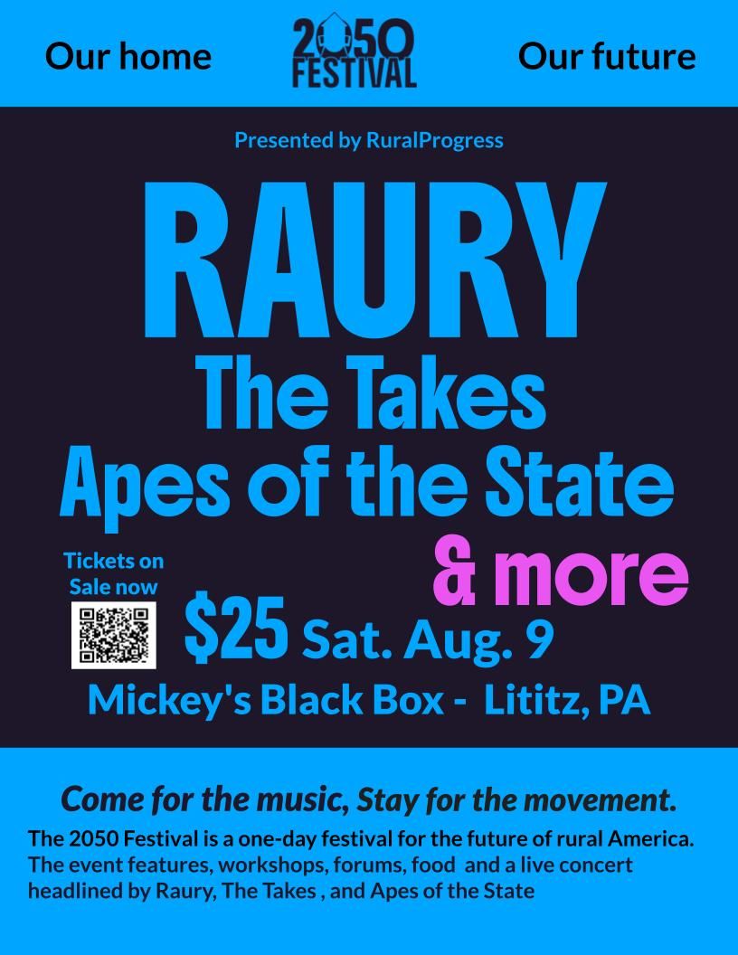 2050 Fest: Raury  The Takes & Apes of the State, 8 August | Event in Lititz | AllEvents