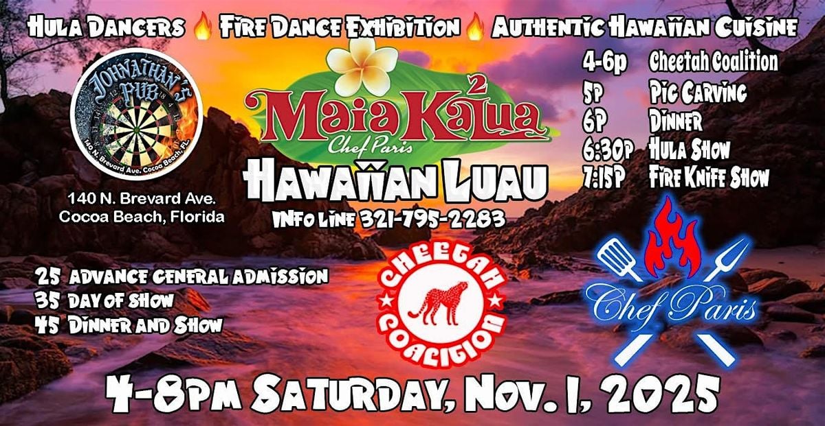 Maia Kalua 2 Hawaiian Luau, 1 November | Event in Cocoa Beach | AllEvents