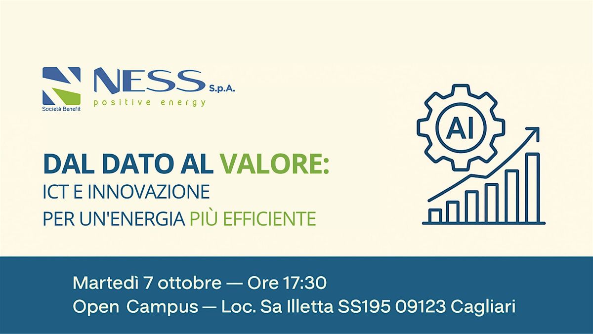 Dal dato al valore: ICT e innovazione per un energia più efficiente | Event in Cagliari | AllEvents