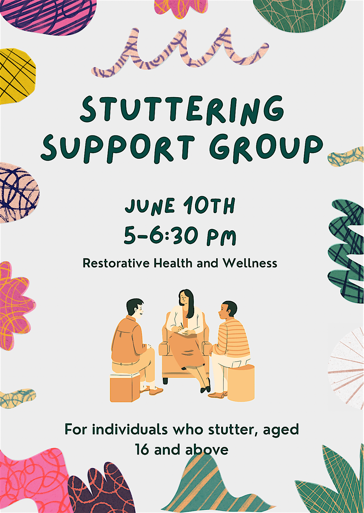 Stuttering Support Group, 10 June | Event in Noblesville | AllEvents